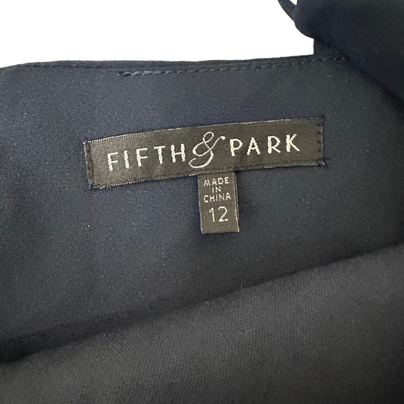 Fifth & Park High Low Dress With an Embroidered/Beaded Neckline Size 12 - Picture 9 of 12